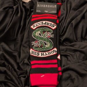 South Side Serpents  Socks - Black and Red